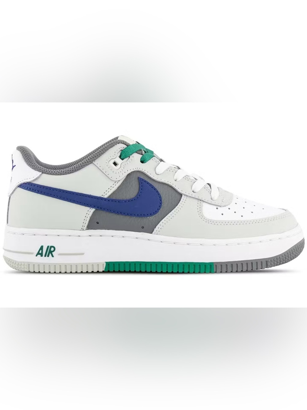 Nike Air Force 1 LV8 GS REMIX - LIGHT GREEN 6Y Sneakers White & Blue FB9035-001